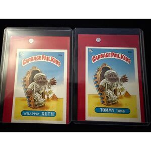 Vintage 1985 Topps Garbage Pail Kids UK Minis Series 1 36A and 36B
